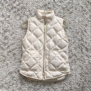 J Crew Cream Vest Size XS